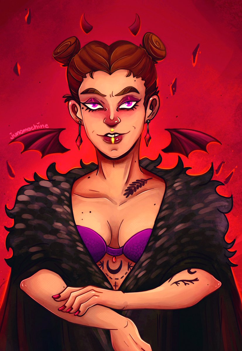 junomachine's tweet photo. All hail the hot girlboss, Keira 🙇‍♀️❤️
#bweirdOCtober #oc_tober 

Day 2: New OC 🔥 https://t.co/a1QzGsYlYi