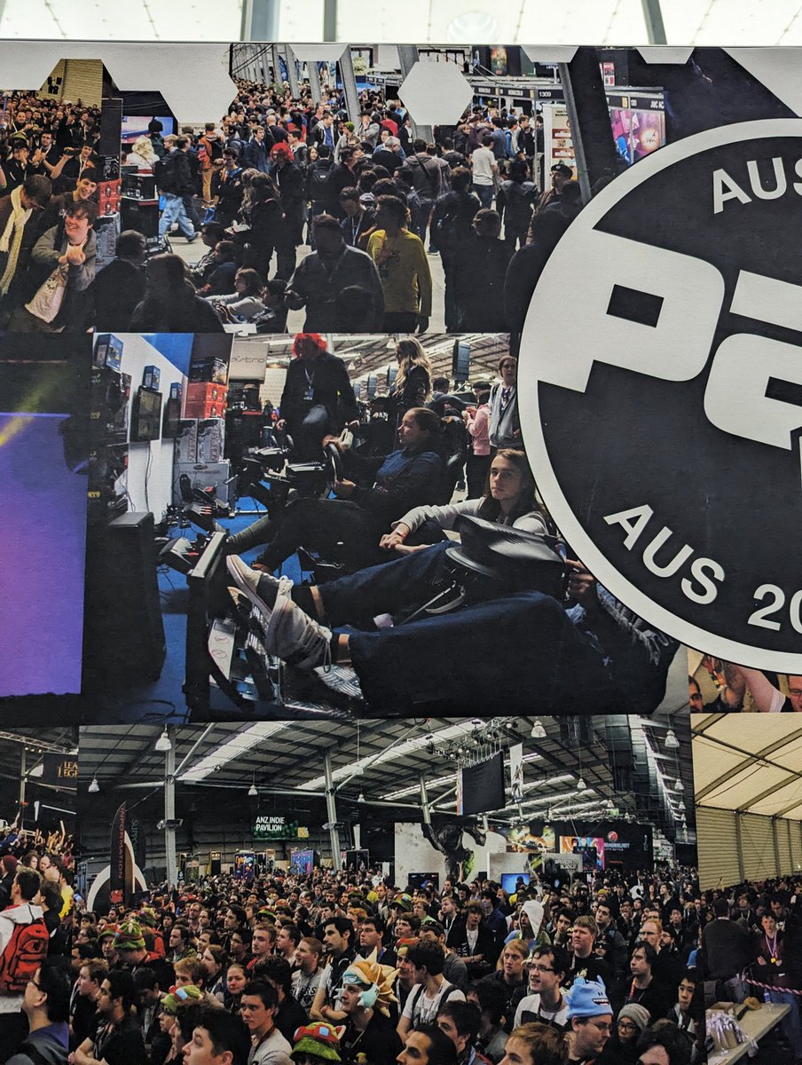 au_glenn's tweet image. Just over 10 years ago @SandmanTech had front of place at the first @PAXAus  showing off our simulators and gaming PCs, so it's good to see we were not forgotten on the wall of past #PAXAus at #PAXAus2023