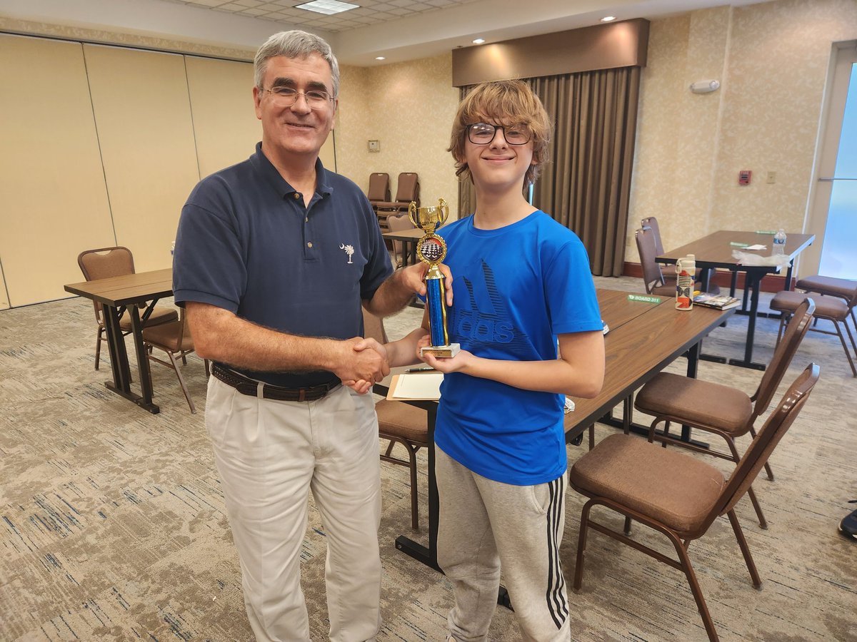 My son (F3 name "Checkmate") just won the 2023 amateur state championship in chess!!