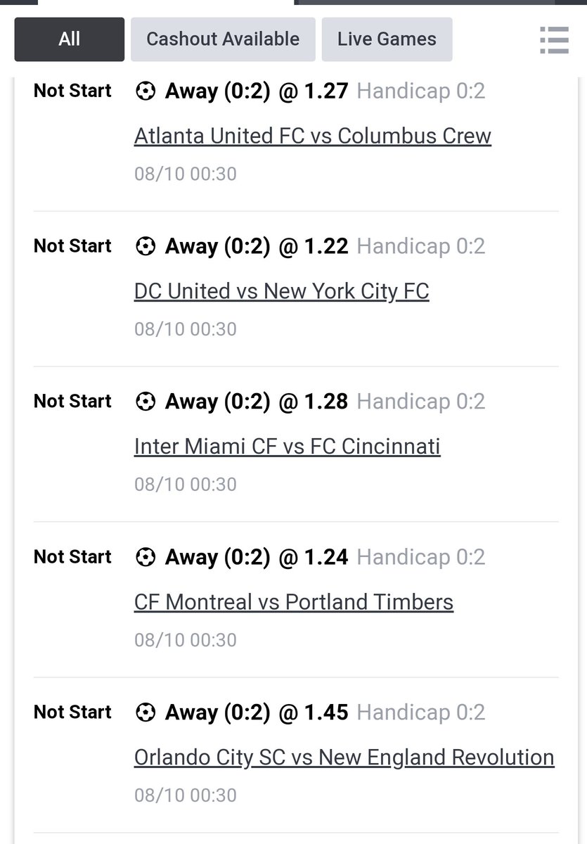TweetInspector0's tweet photo. 3 don enter, the remaining games na MLS..

So... Midnight MLS if you fancy..

100 Odds >> 69BAC8A
70 Odds > EEB0B75

Nothing is Guaranteed, abeg Stake at your own risk or just SKIP,  except you get money to lose or extra Change to Spare. Odds no dey finish🚶‍♂️🚶‍♂️ https://t.co/3GD5fmoe1j