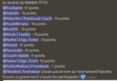 Premier tournoi sous les couleurs de la <a href="/NewEdgeEsport/">NewEdge Esports</a> ... et c'est une victoire !!

Le travail paye enfin en tournoi ! Maintenant, il va falloir faire de même en ladder !

Merci à <a href="/FrostTails/">Frost Tails ⭐️</a> pour l'organisation !
<a href="/NewEdgeEsport/">NewEdge Esports</a> <a href="/EnzoCotigny/">BoZo !!!!!! 🤡🤡</a>