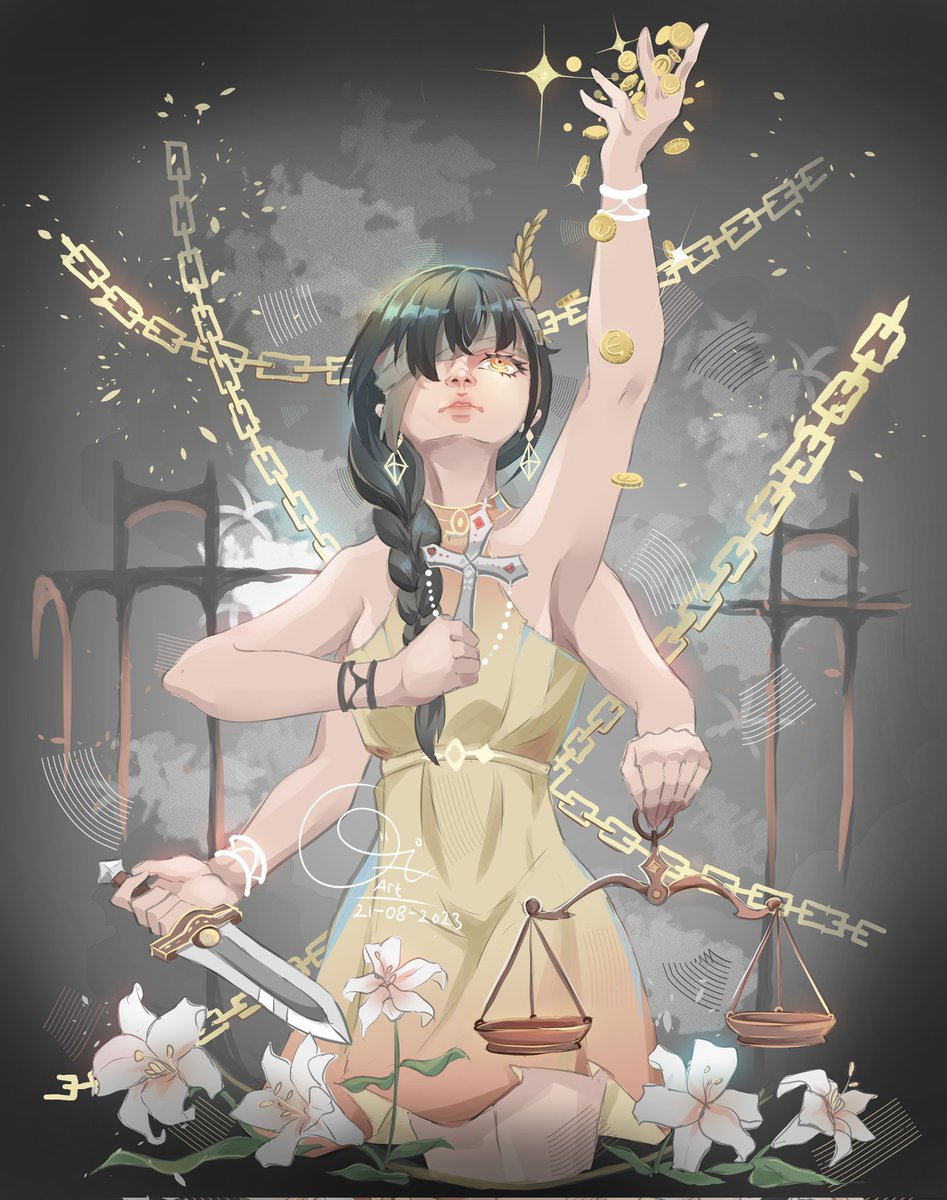 QiArt11's tweet photo. " KEADILAN TERTINGGI ๐ช "
#art #artwork #artist #digitalartwork #digitalrtist #digitalart #illustration #conceptart #clipstudiopaint #cspart #artistofindonesia #artistsoninstagram #animegirl #animeart #anime #law #justice #money #ArtistOnTwitter https://t.co/7qCtrzgACa