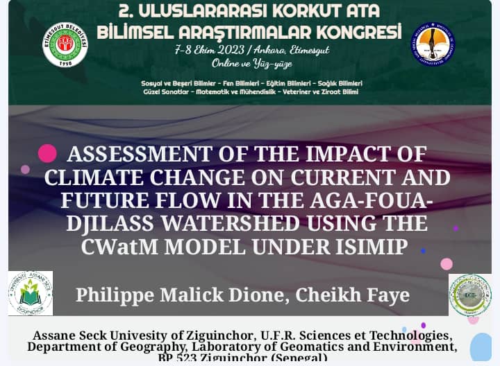 International Ata Scientific Researches Conference online, 07/10/2023, Ankara Turkeye. 
The theme of our communication