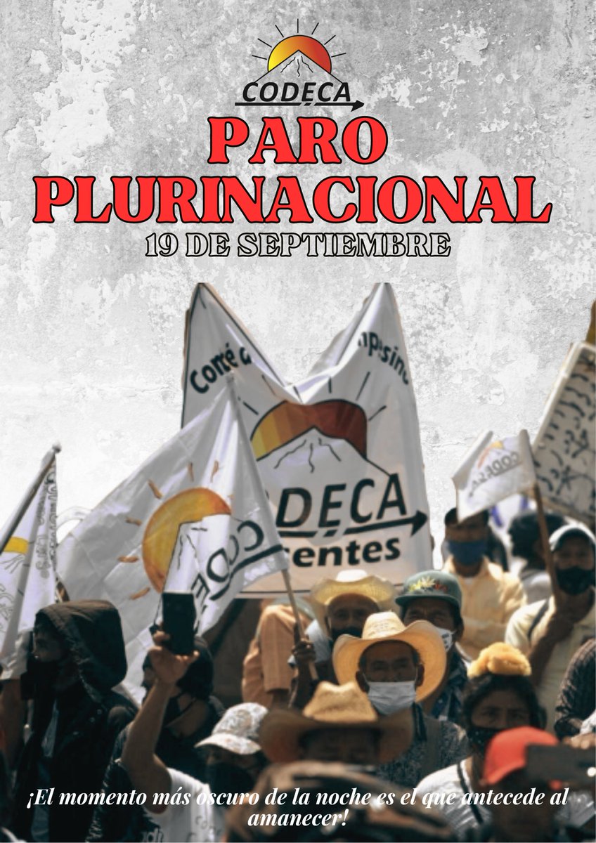 GtCodeca's tweet photo. 🌋 #CODECA es parte de la historia y está participando en este momento y en todos los momentos, como CODECA hemos protestado siempre, incluso cuando nadie más protesta.
#CodecaEsDignidad 🔥✊🏼 https://t.co/HFmHoGTFwb