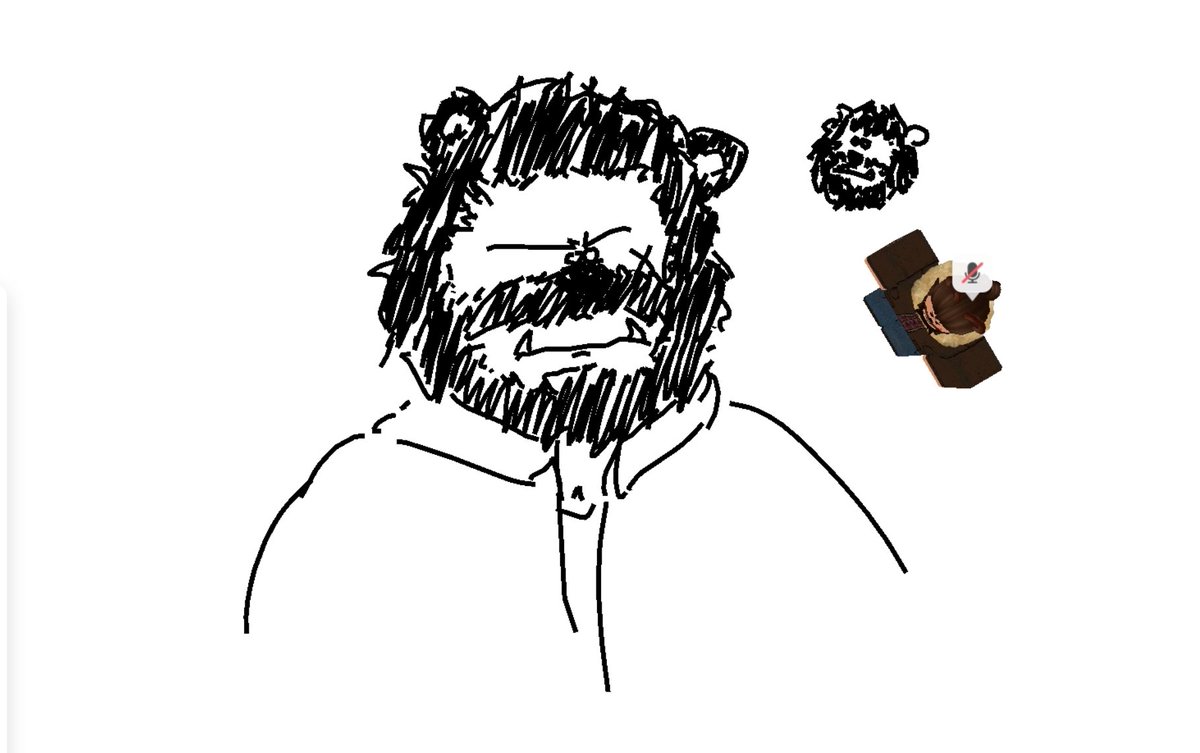 middleclassbear's tweet image. i hate randomly getting motivation from a roblox game to draw lmao but here he is , bear guy , rejoice #freedraw
