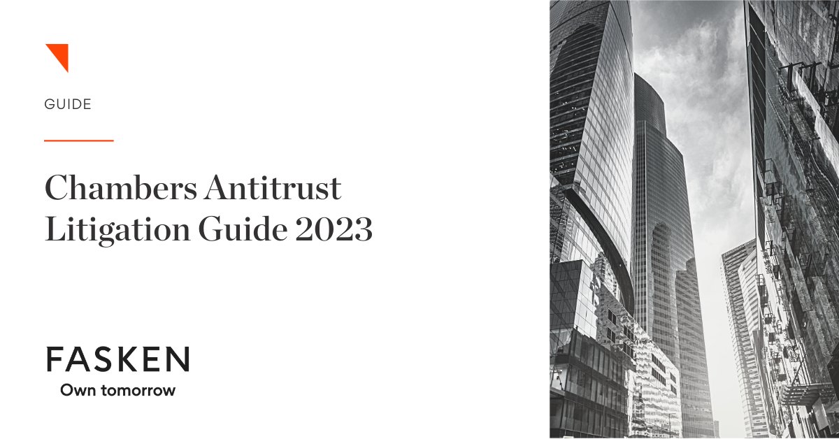 FaskenLaw's tweet image. Our colleagues have authored the Canadian Law and Practice chapter in the Chambers Antitrust Litigation Guide 2023.This comprehensive guide offers the latest legal insights and covers a wide range of critical topics: bit.ly/3PMNwun

#AntitrustLitigation