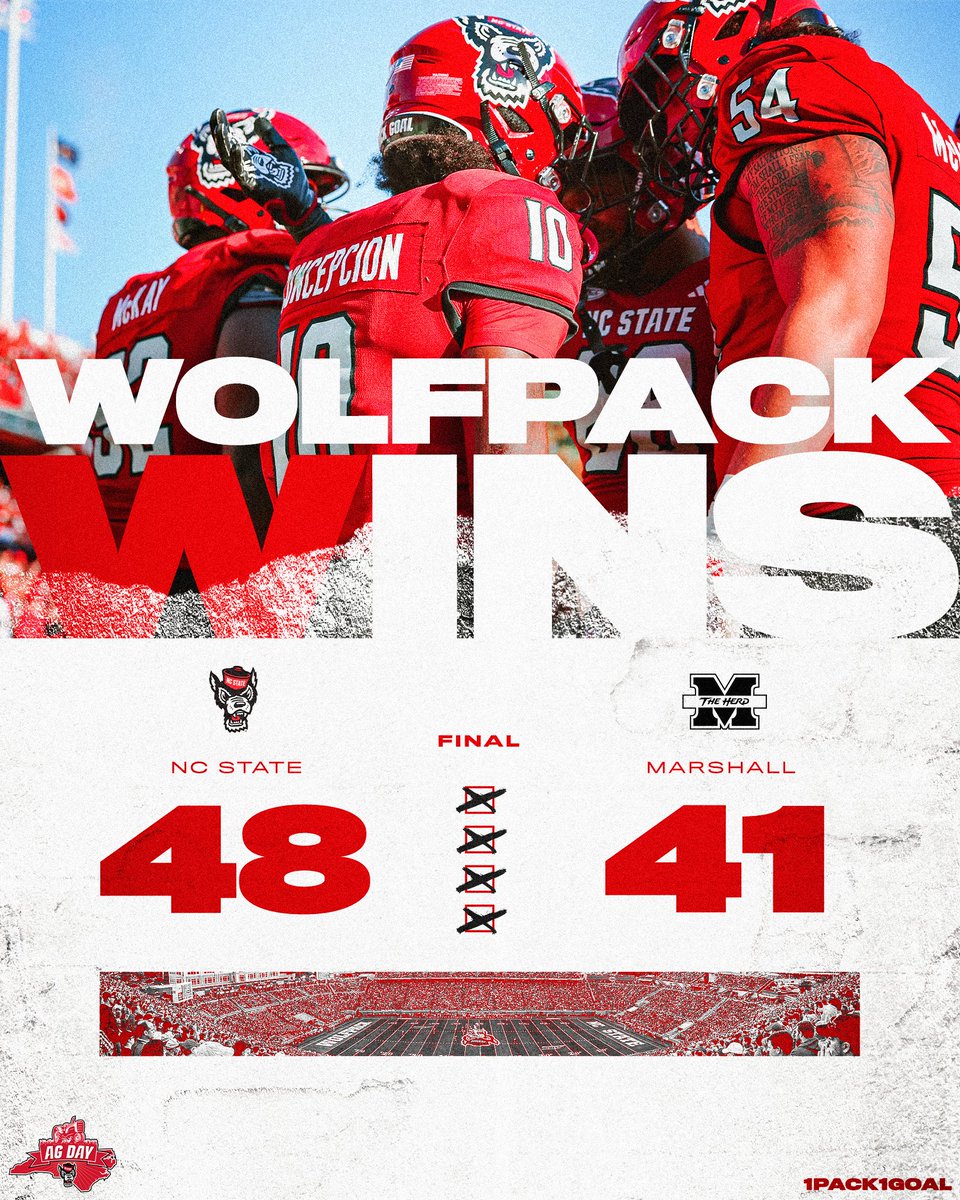 PackFootball's tweet image. Taking care of business. Wolfpack Wins!

#1Pack1Goal