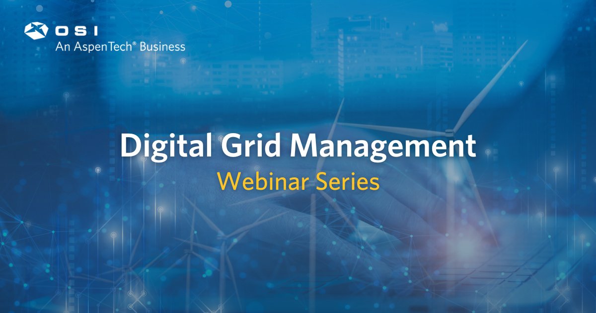 Take advantage of this in-depth overview of the innovative solutions that enable electric and gas #utilities to meet operational challenges.

Register for our #DigitalGrid Management webinar series today: bit.ly/3ZpcggW

#OSI #Energy #Power #RenewableEnergy