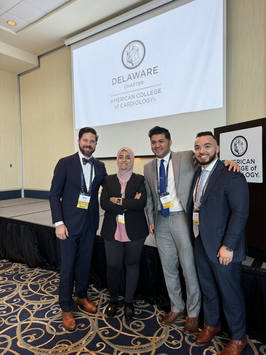 Had a wonderful day @ACCinTouch #Delaware with mentors, co-fellows, and colleagues. Such a privilege to present a case regarding LAAO complications and watch our first years crush their presentations @HosmaneCardio @QWasif @DrShaz5 @drsamirmehta