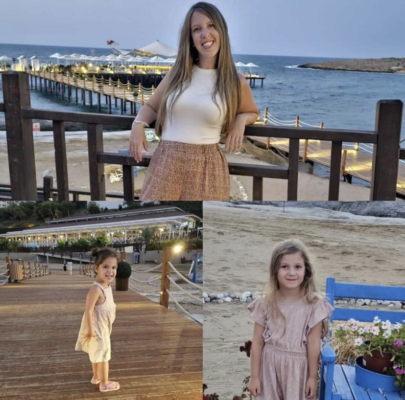 Lee Yaron on X: "Doron and her two young daughters, Raz and Aviv (4.5 and  2.5 years old), cruelly kidnapped by Hamas. Noa, who was enjoying a party  with her partner, also