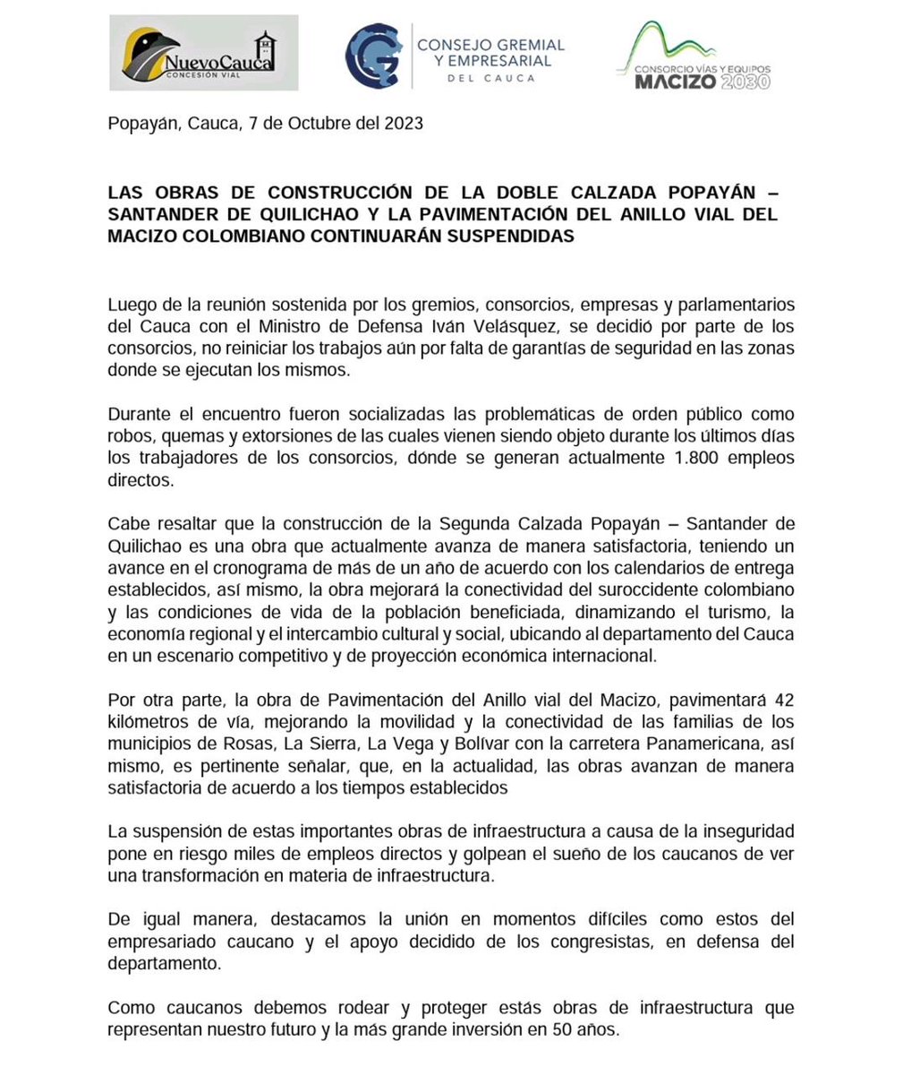 VictorLRamirez's tweet photo. #VictorGobernador La incertidumbre no puede regir los destinos de nuestro #Cauca. Necesitamos generar confianza, tranquilidad y seguridad. Hay mucho que recuperar y lo vamos a hacer. #VictorRamirez #EsMejor https://t.co/qbusdtY9Iu
