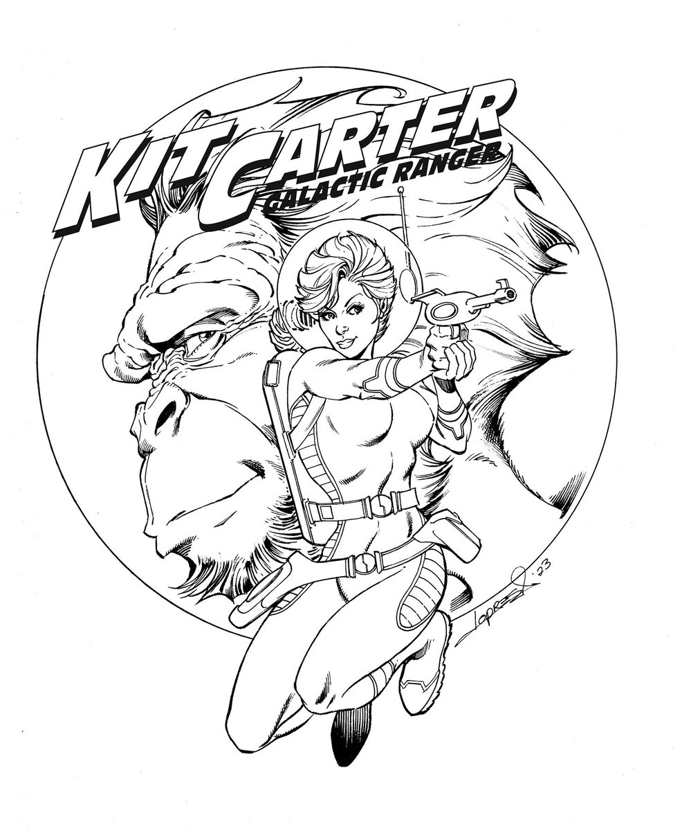 With the horrible news in the world and the lamest leaders in Washington, I needed something positive in my feed today. So, here is the next project coming from Empire Comics! Kit Carter! We are also super excited that Wraith of God BloodHunters is at the printer! @aaronlopresti