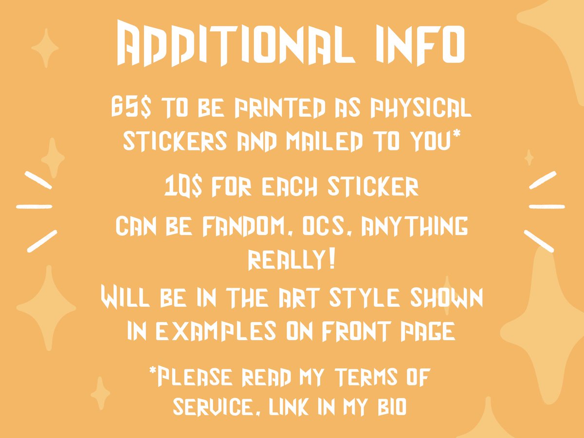 catsming's tweet photo. it’s official, custom stickers are now a commission option! 🎉I’m going to be opening these to the general public soon, but the folks who filled out my ping form a while ago get priority!✨ Check the link in my bio for all the information about these stickers! https://t.co/nlcpS4nBLY
