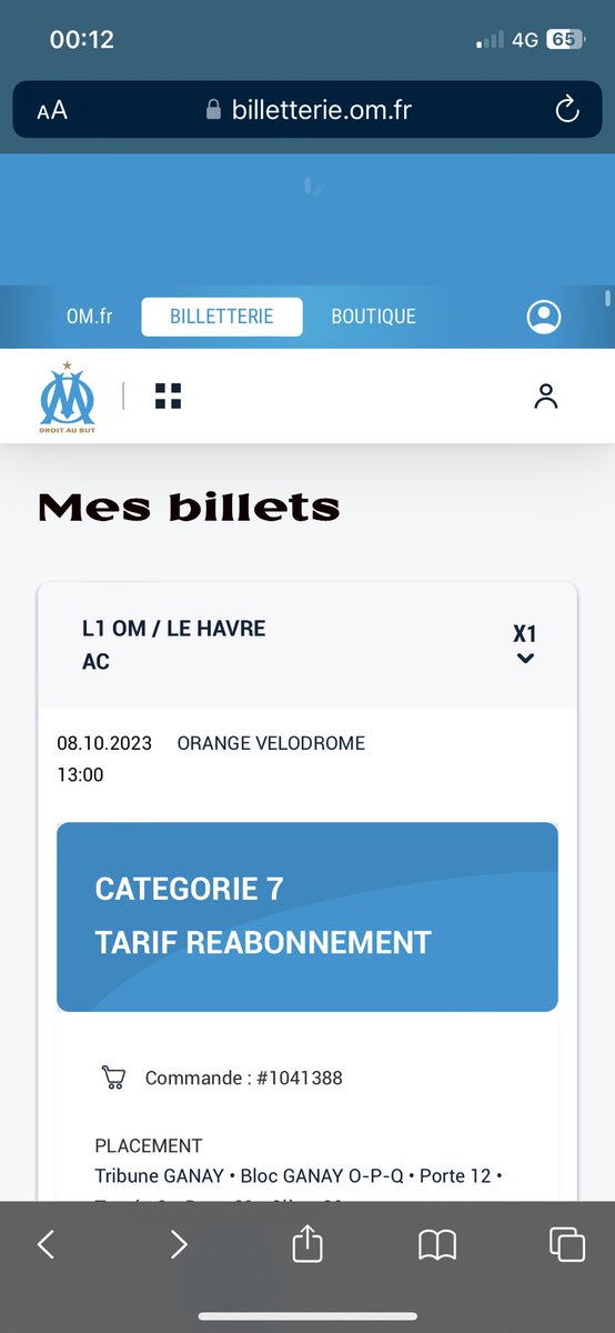 Ryaan_1316's tweet photo. 🎟️ 1 place à vendre pour le match de demain contre le HAC.

💴 25 euros la place 

🏟️ Tribune Ganay travée Q

#TeamOM @TeamOM_Officiel @biloEntraide #biloEntraide @OM_Officiel @TeamOM_Officiel #OMHAC https://t.co/XPxFwfincQ