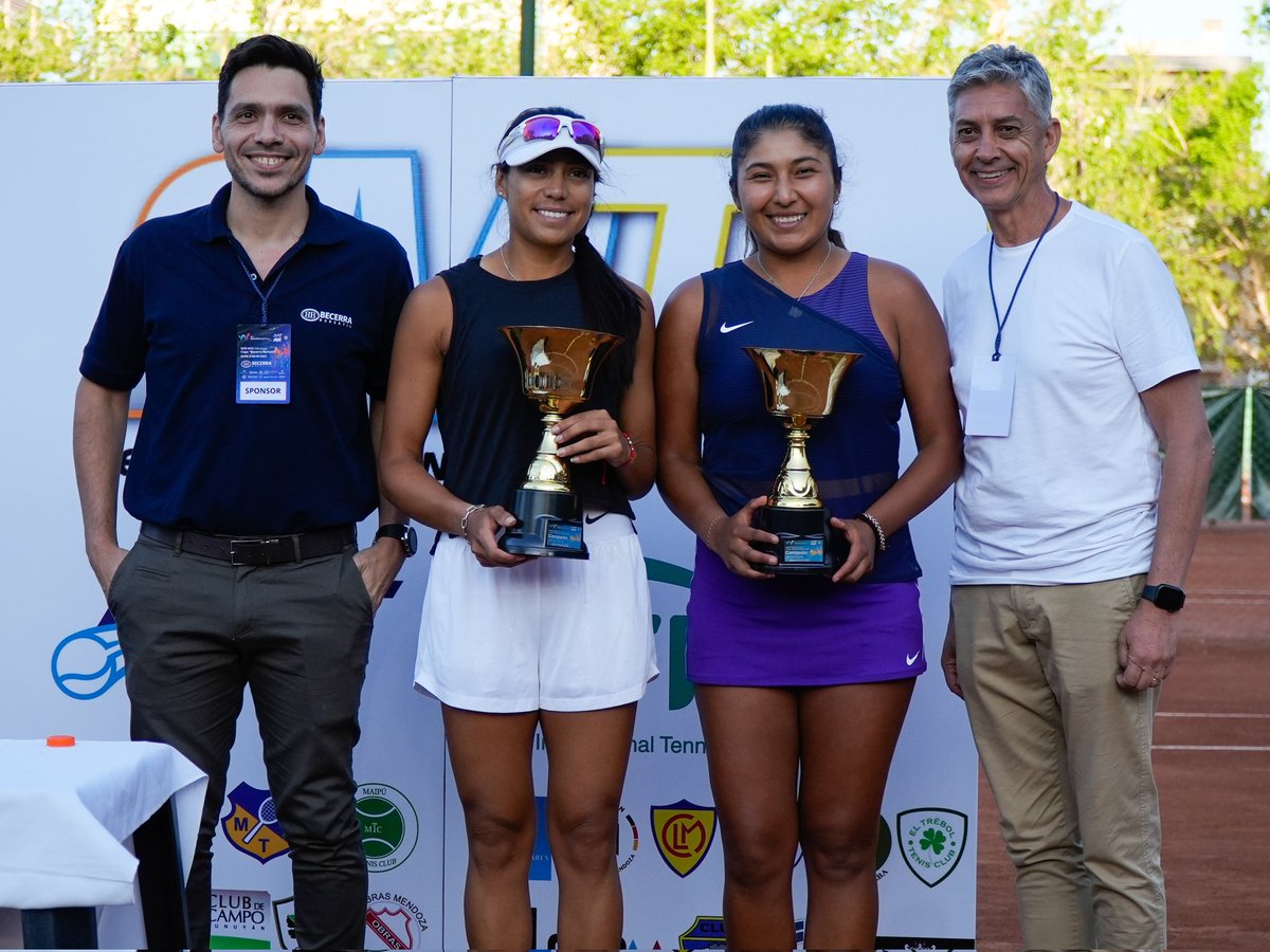 #W25Mendoza | 🇵🇪 Romina Ccuno y 🇲🇽 <a href="/chelyrodrigueza/">Victoria Rodriguez</a>, campeonas del dobles.