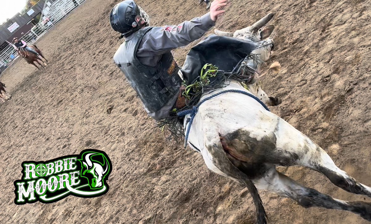 moorebullriding's tweet photo. Still havin’ fun! @patch_ops @KarenSuttman Stropkey Nurseries - Judith White - Madison Tap House - Mike Brown Customs - Johnny Law Automotive  @robmoorelaw Casa Agave Mexican Grill #rollrobbie #roughstockrobbie #bullriding https://t.co/mjOY7ucAGH