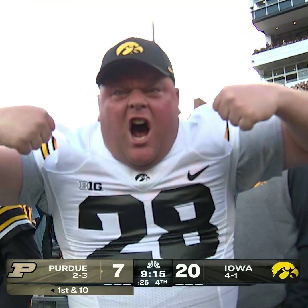 This guy IS Iowa. #BigTen