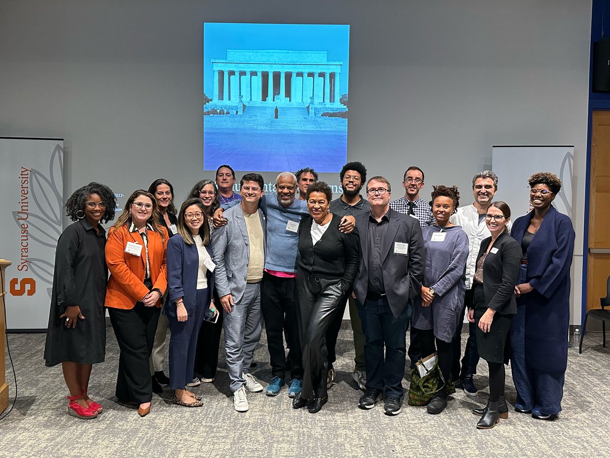 Thank you to everyone who attended Monumental Concerns this weekend, and an extra special thank you to our presenters, colleagues, as well as the organizers of the event Carrie Mae Weems, Melissa Yuen, and Miranda Traudt! @SyracuseU