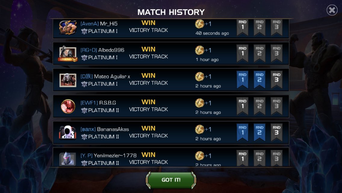 I had forgotten about the Platinum experience.