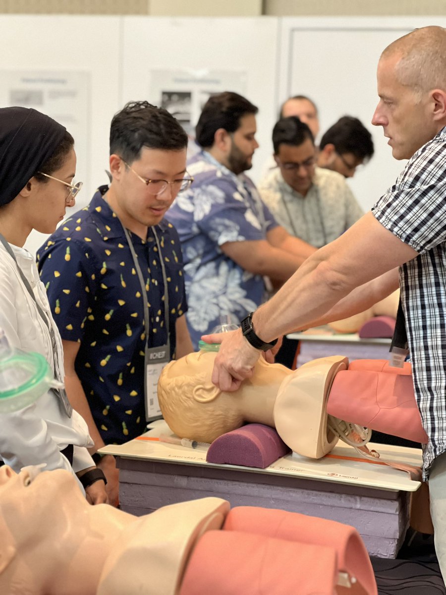 Happening now at #CHEST2023 PCCM fellows course hosting 125 fellows from around the country for high yield simulation learning from Chest experts. Great work from T&T, stellar simulation faculty and leadership from @meredithturetz @AneesaDas