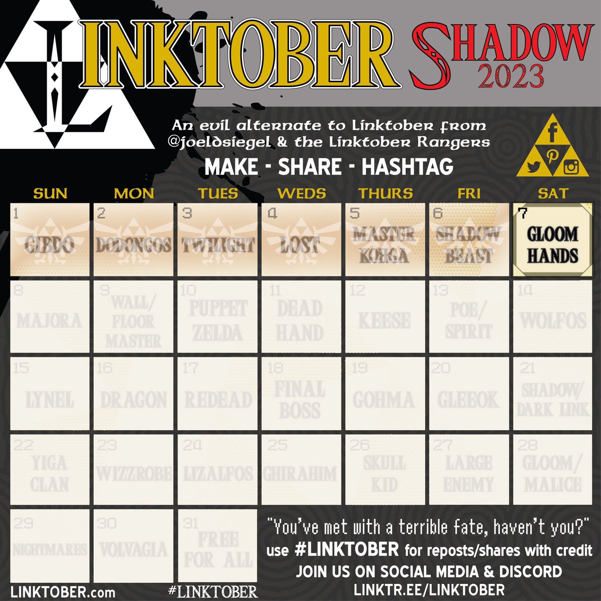 idariatti's tweet photo. Day 7: Gloom Hands
#linktober #Linktober2023 #zeldatober #thelegendofzelda #Zelda #hallowink #Tintubre #TLOZ #tearsofthekingdom #tloztotk #totk #villain #ゼルダの伝説 #shadowcalendar #linktobershadow https://t.co/3r4NFxulED