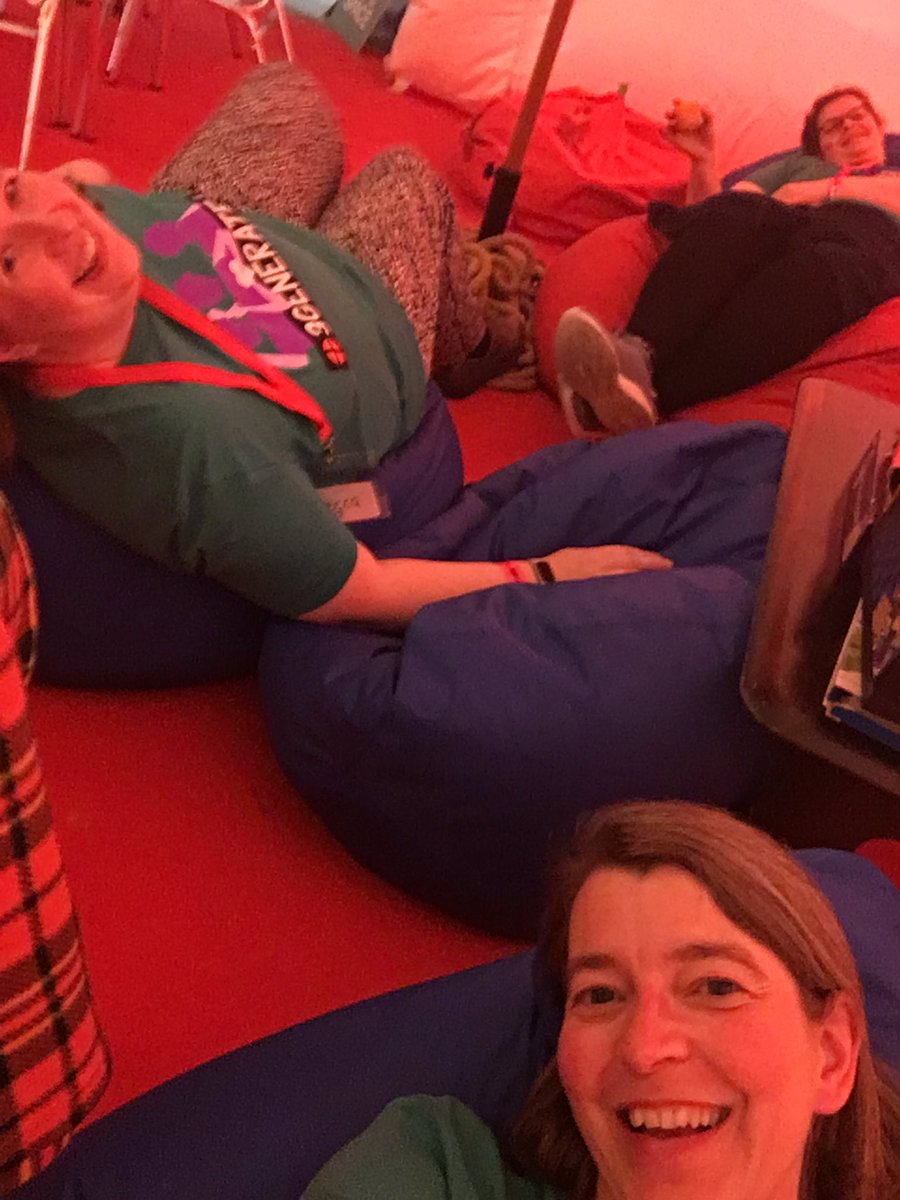 harashulme's tweet photo. We *may* have been enjoying a horizontal break on the beanbags this afternoon in the @HopeAnchorMedia at #3Generate 
Still a space for deep conversation with these 2 amazing team volunteers 🏅🏅
@MethodistGB @holly_elsie https://t.co/posl34idJV