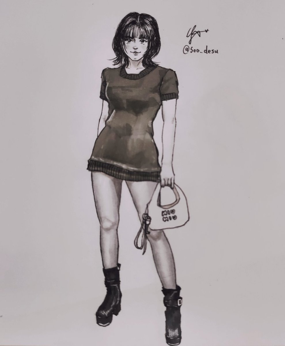 Soo_desu's tweet photo. Momo 🐺🖤✨
#Momo #Twice #MiuMiuXMomo #art https://t.co/xjgBKcadFS