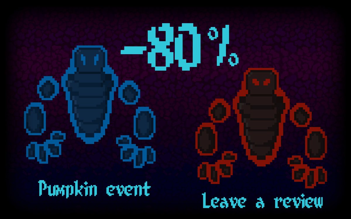 RigidCoreGames's tweet photo. 80% DISCOUNT on Ghostory until the end of the weekend to celebrate our 6th anniversary! 🤩

See more on the Steam page: https://t.co/WiNchMZHRa

#gamedev #screenshotsaturday #steamsale #pcgame #pixelartist #pixelgame #puzzlegame #Halloween  #halloween2023 #indiedev #steamgame https://t.co/Y9b6wMLVqs