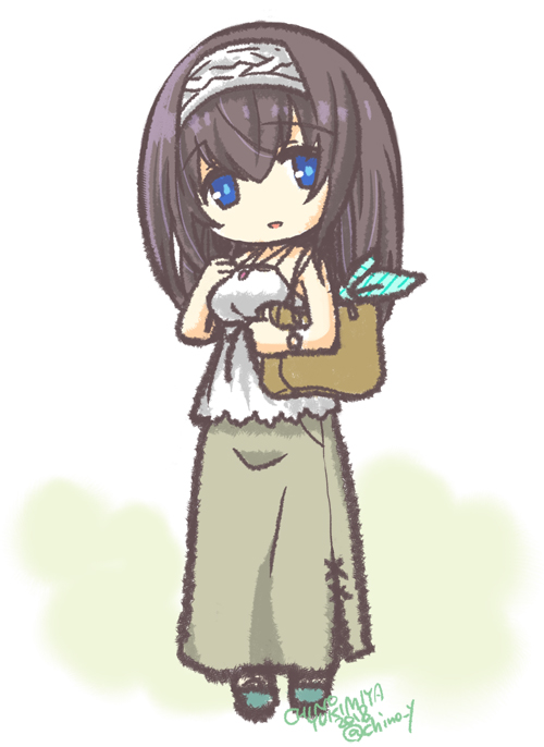 鷺沢文香 「じゃあ(?)2017年-18年ごろ描いたデレイラスト いくつか再掲しときます」|幸宮チノのイラスト