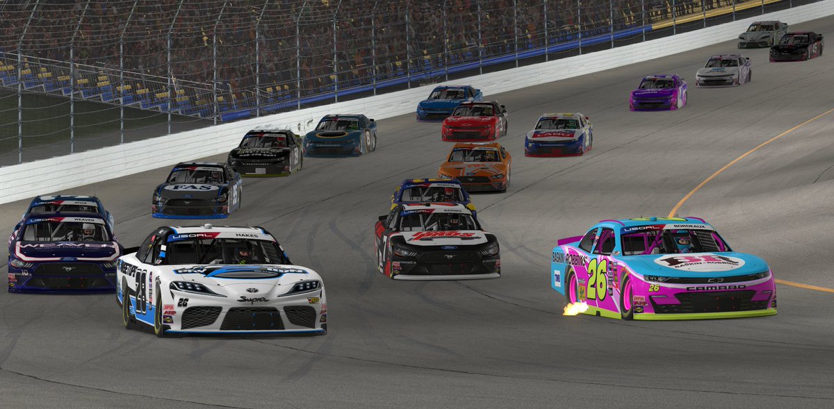 USORL_iRacing's tweet photo. Late race restarts add surprise pit strategy, but Austin Hakes holds on in Iowa to go back to back!

CUP SERIES TOP 5
1st: #28 @Austyy_
2nd: #43 @GambitJon 
3rd: #3 @darreningrm 
4th: #31 @ncj_31 
5th: #9 @DJHarris48 https://t.co/zS66IVdBXU
