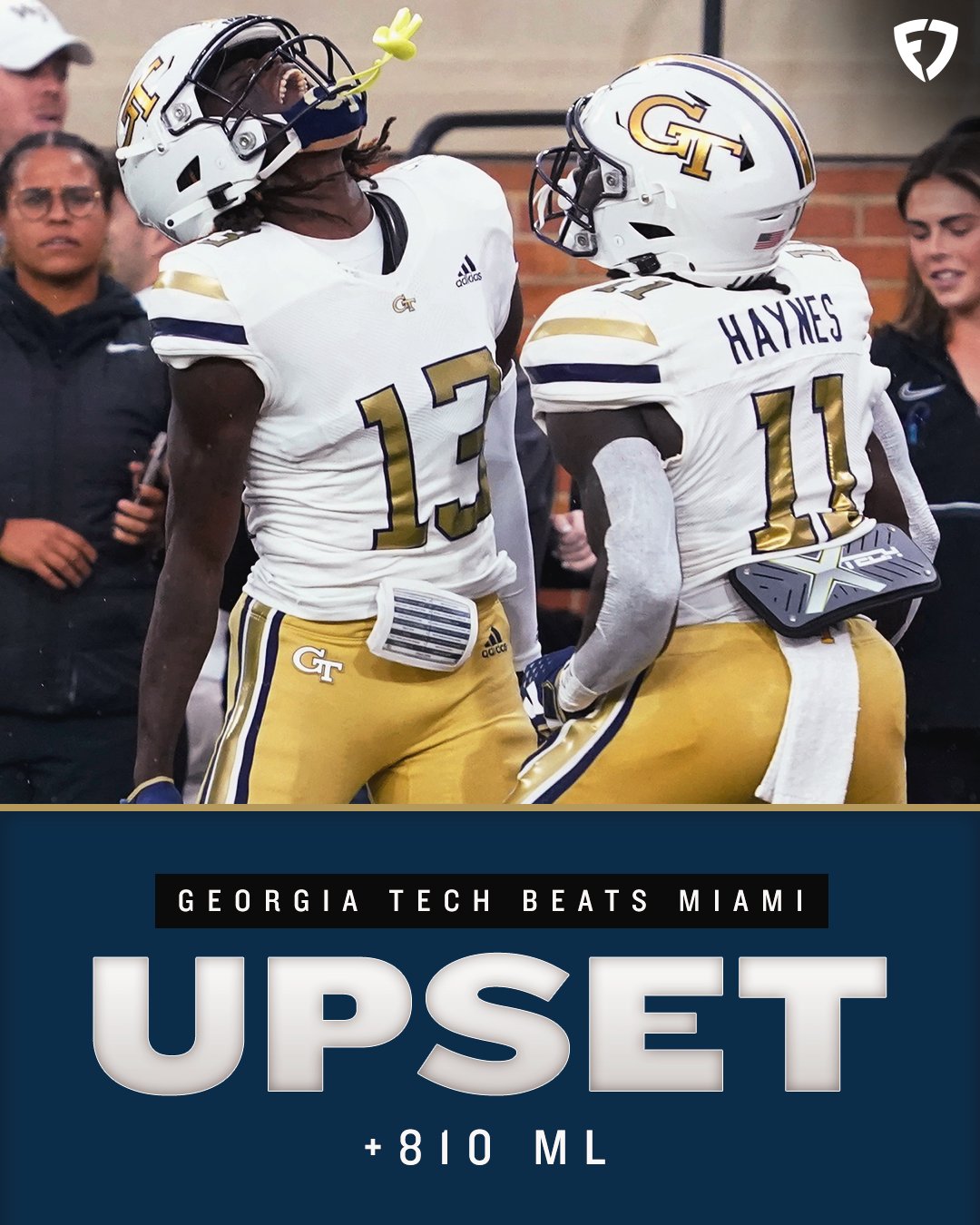 FanDuel Sportsbook on X GEORGIA TECH PULLS OFF A STUNNING UPSET Final Score GT 23 Miami 20 https t 80DhluNlmp X