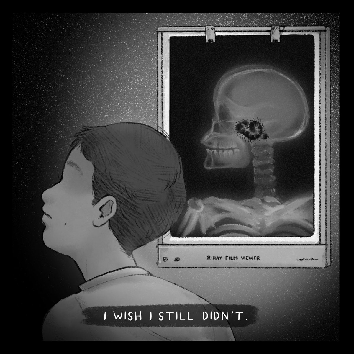 beckscomics's tweet photo. Scaretober 2023 - Day 4: Sound https://t.co/I8eFt3Gxmj