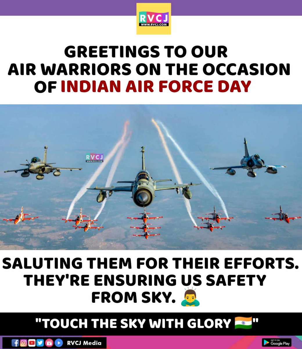 RVCJ_FB's tweet photo. Indian Air Force Day! 🛩️ https://t.co/Sahg2pcD0Y