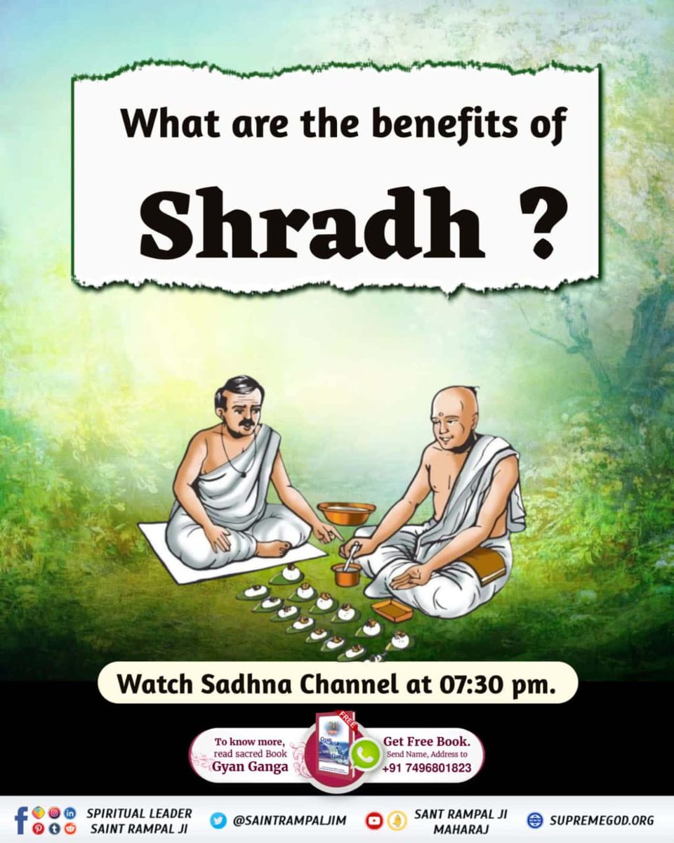 PinkyBanjara's tweet photo. #श्राद्ध_अंधश्रद्धा_भक्ति

Supreme God Kabir
श्रीमद्भगवत गीता के अध्याय 9 का श्लोक 25 भी यही कहता है कि जो पितर पूजा (श्राद्ध आदि) करते हैं, वे मोक्ष प्राप्त नहीं कर पाते, वे यमलोक में पितरों को प्राप्त होते ��ैं। https://t.co/OHnflC8kgn