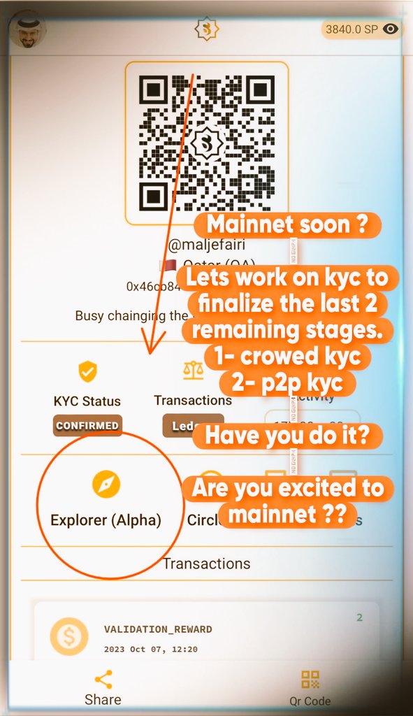 Mainnet soon ? 

Lets work on kyc to finalize the last 2 remaining stages.
1- crowed kyc
2- p2p kyc 

❓HOW TO DO SIDRA BANK KYC ??
      👇👇👇👇👇👇
t.me/cryptoappminer…

Have you do it? 

Are you excited to mainnet ??
🔥🔥🔥🔥🔥🔥