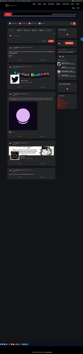 codexassassin's tweet image. #sharely #buddypress