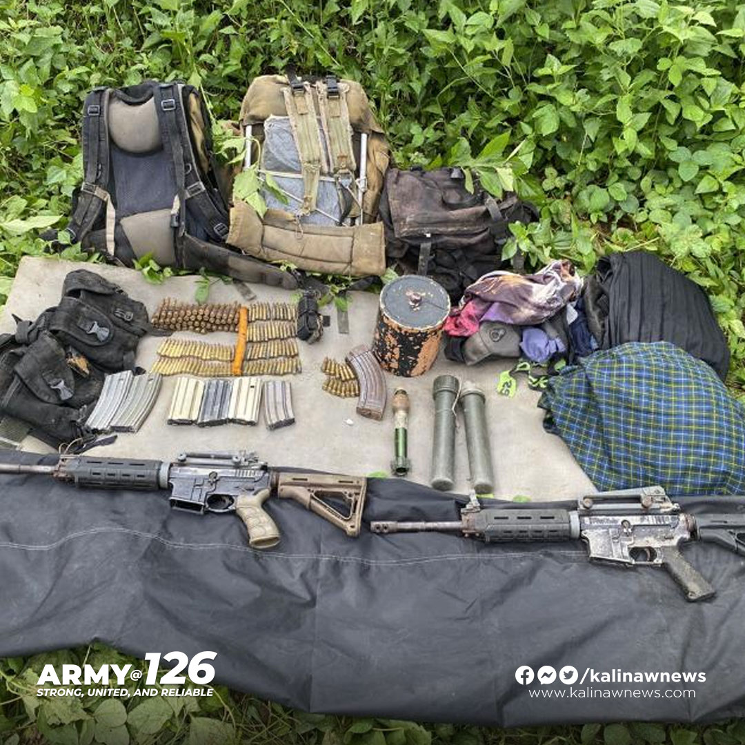 Kalinaw_News's tweet photo. Troops of 94IB seize war materials following 3 encounters with NPA rebels in Himamaylan City, Negros Occidental
Read: https://t.co/FsGrG8S9z9
#StrongUnitedReliable
#PhilArmy
#ARMY126 https://t.co/yzweW3zRWM