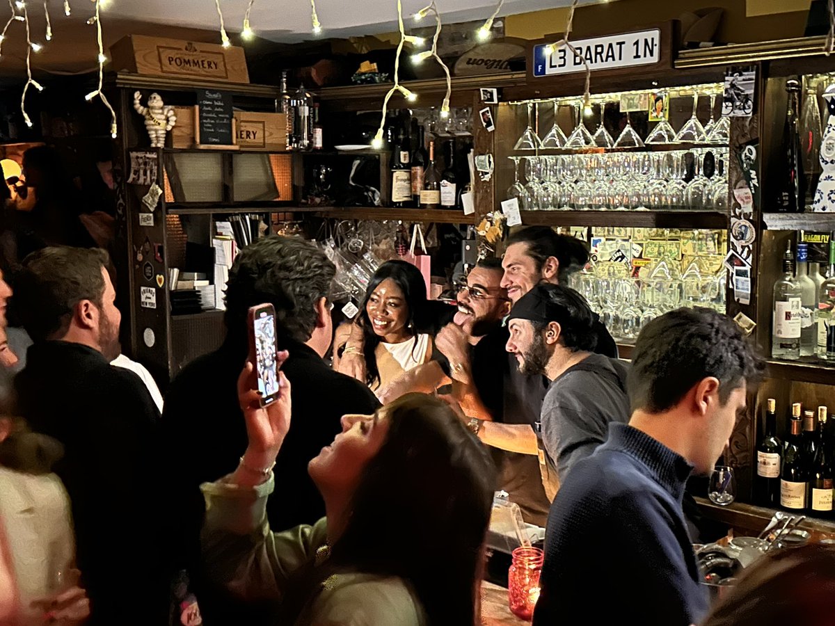 Team <a href="/LeBaratin/">Le Baratin</a> in action. #westvillage #NYC #bistro #nycnight #nycparty