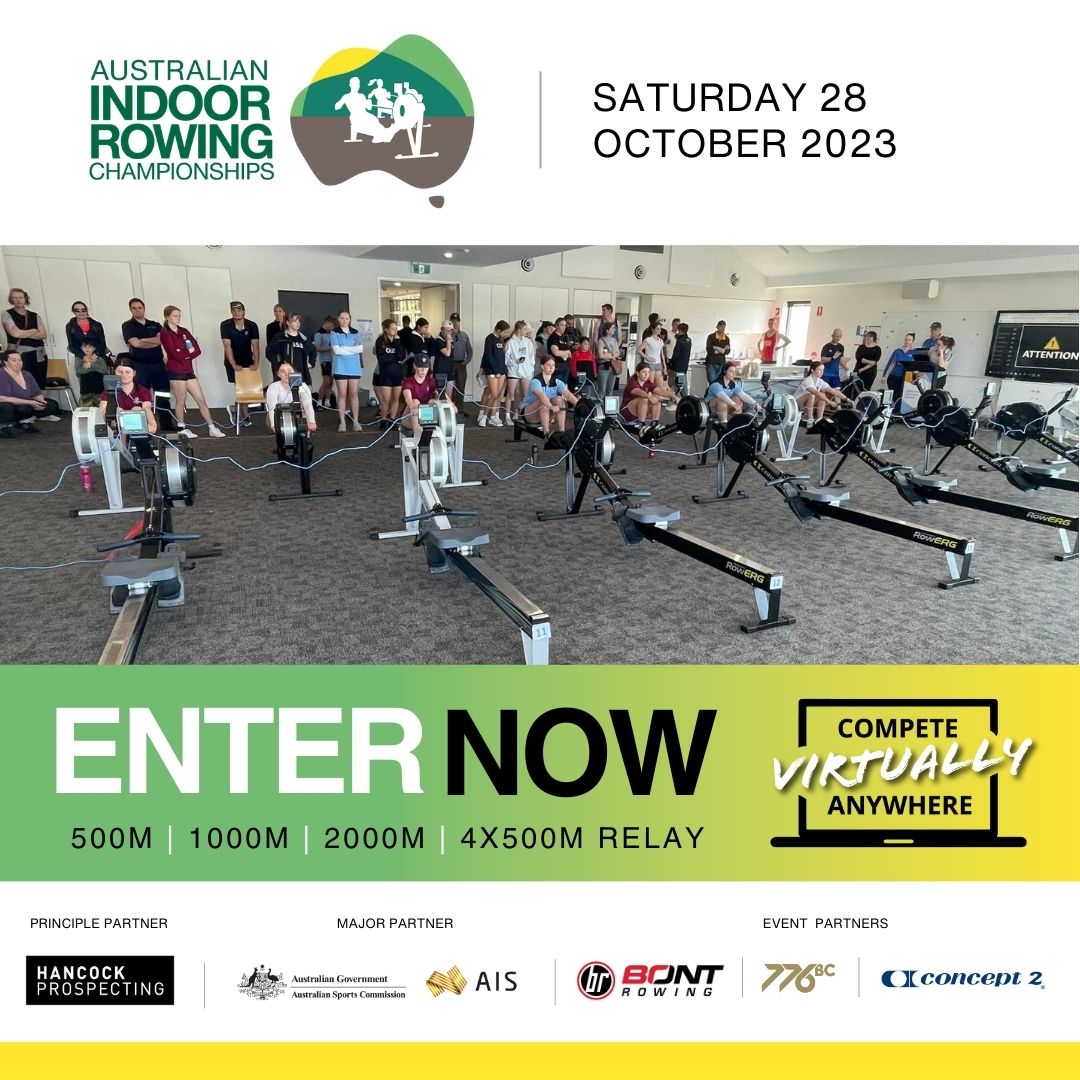 There are just 2️⃣ weeks till entries for the 2023 Australian Indoor Rowing Championships close! You don't want to miss out on your chance to compete against some of the best in the business! Hit the link below to enter NOW! loom.ly/ktk54yA