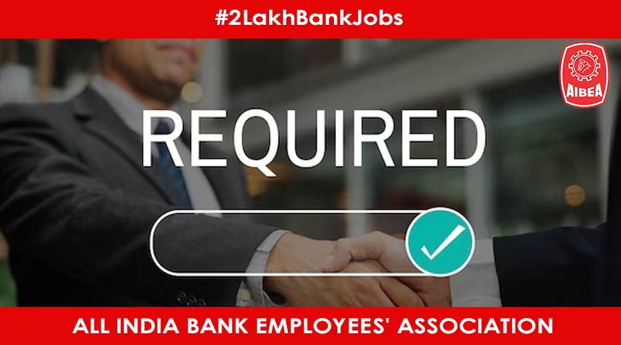 AjayMakwana1990's tweet photo. #2LakhBankJobs
#AIBEA

Recruit adequate award staff in the PSBs

@FinMinIndia @nsitharaman @ChairmanIba @DFS_India https://t.co/4aEeFdQb5m