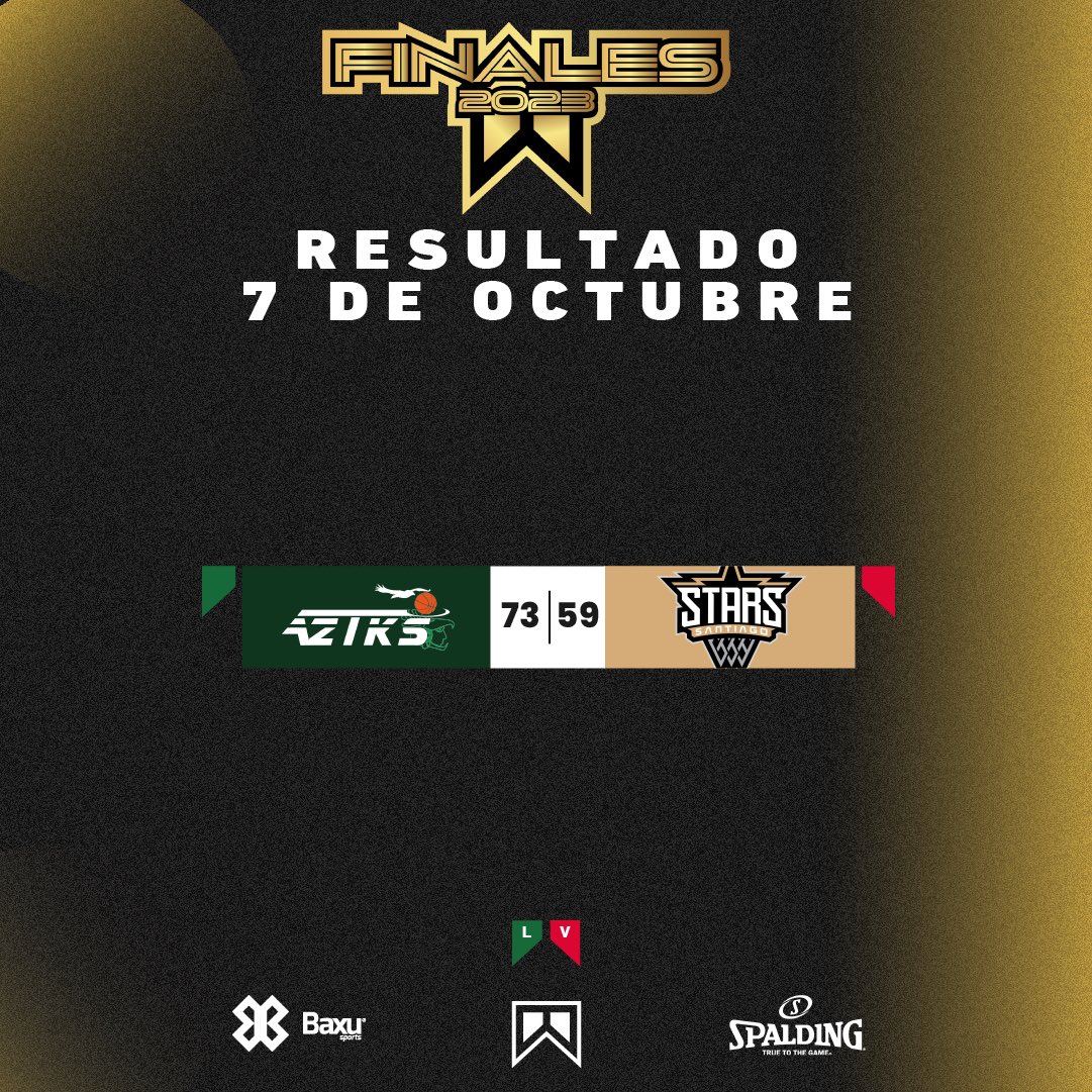 laabcmex's tweet photo. En un emocionante y apretado partido, las Aztks sale victoriosas con un marcador final de 73-59 sobre Stars. 🔥🏀
La serie se pone más intensa. ¡Prepárense para el próximo encuentro de las finales en Santiago, Nuevo León, este martes 10 de octubre! 💪🌟
#FinalABCMEX https://t.co/iKzFCcyL91