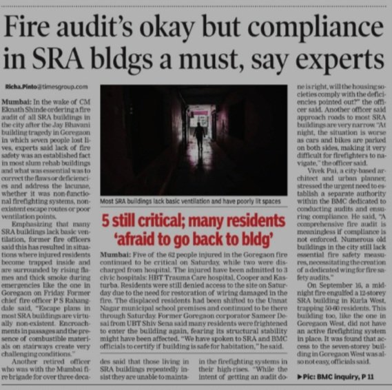 vivekpai41's tweet photo. Just Fire Audit is not enough, we need a new expert authority who knows what to look for and has the power to implement and enforce compliance just like SEAC and SEIA.. @mieknathshinde @Dev_Fadnavis @AjitPawarSpeaks @mybmc https://t.co/S8RmWqMjbl