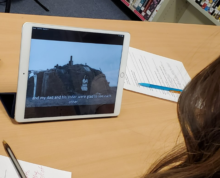 PamVerfaillie's tweet photo. Video games in the Valdez HS library! AK history students play @NeverAloneGame - learning about traditional Inupiat culture in a fun, engaging, and interactive manner. #AkLearns #AkSchoolLibraries @ASTEConnect @AlaskaASL @ValdezSchools https://t.co/TOIwaPb1rH
