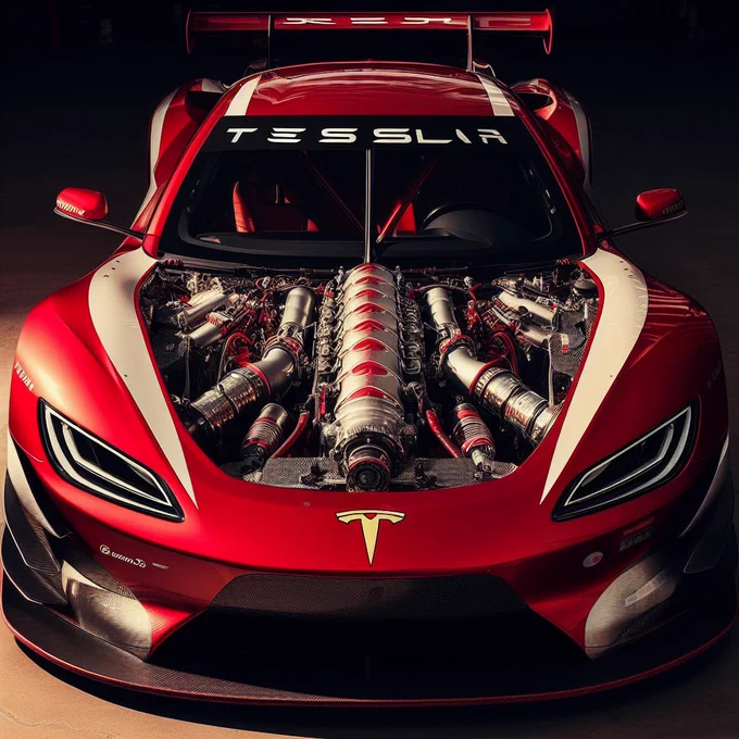 TESLA V8いいな。#BingAI 