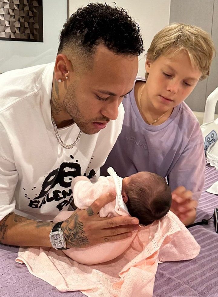 Neymar, Davi e Mavie 🥹❤️