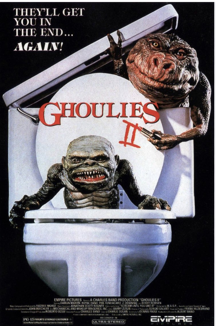 mrtodd00's tweet photo. Todays ABC’s of #Halloween is Ghoulies 2. A perfectly cheesy Saturday afternoon movie. Enjoy! #scumgeek https://t.co/fRAa6HXuZI