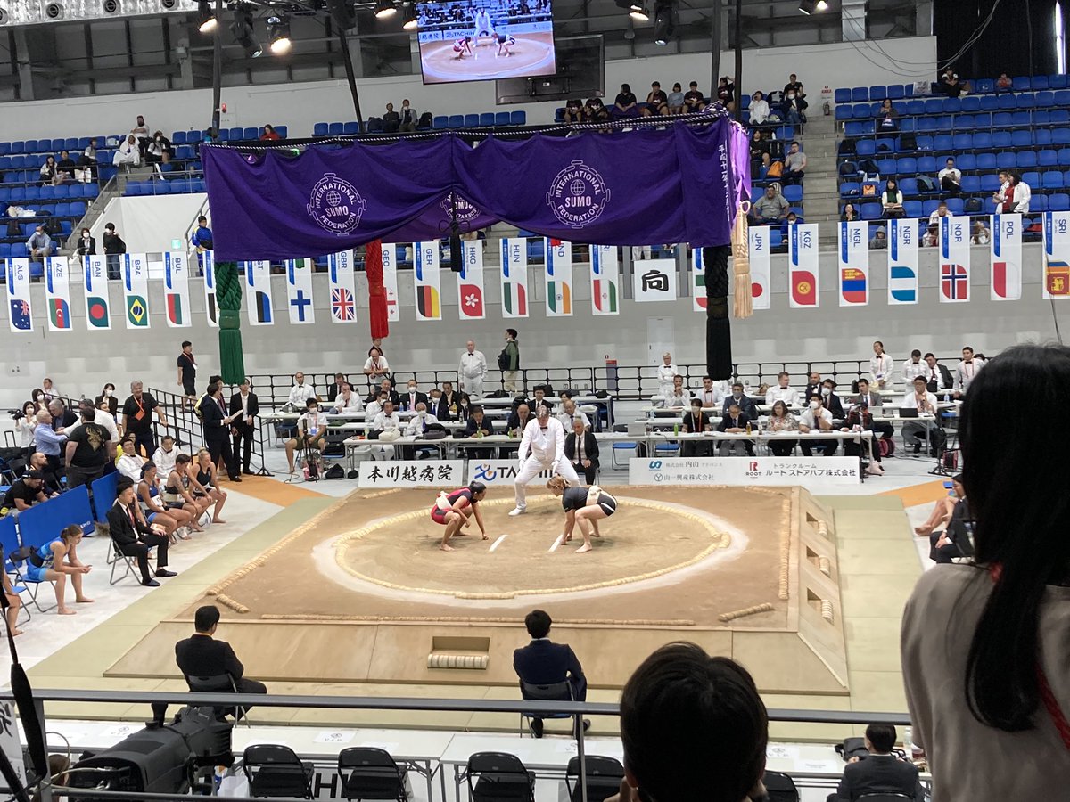 dere_channel's tweet photo. 連投すません。。。

2日目も楽しみます😁

#SumoWorldChampionships
#世界相撲選手権大会 https://t.co/VcHKI8YUOY
