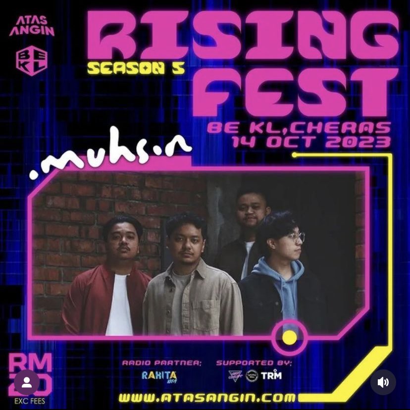 AzulJailani's tweet photo. RISING FEST S5 🌋

BE KL, Cheras // 14th OCT 2023

@muhsinband https://t.co/FhgmVtPSJt