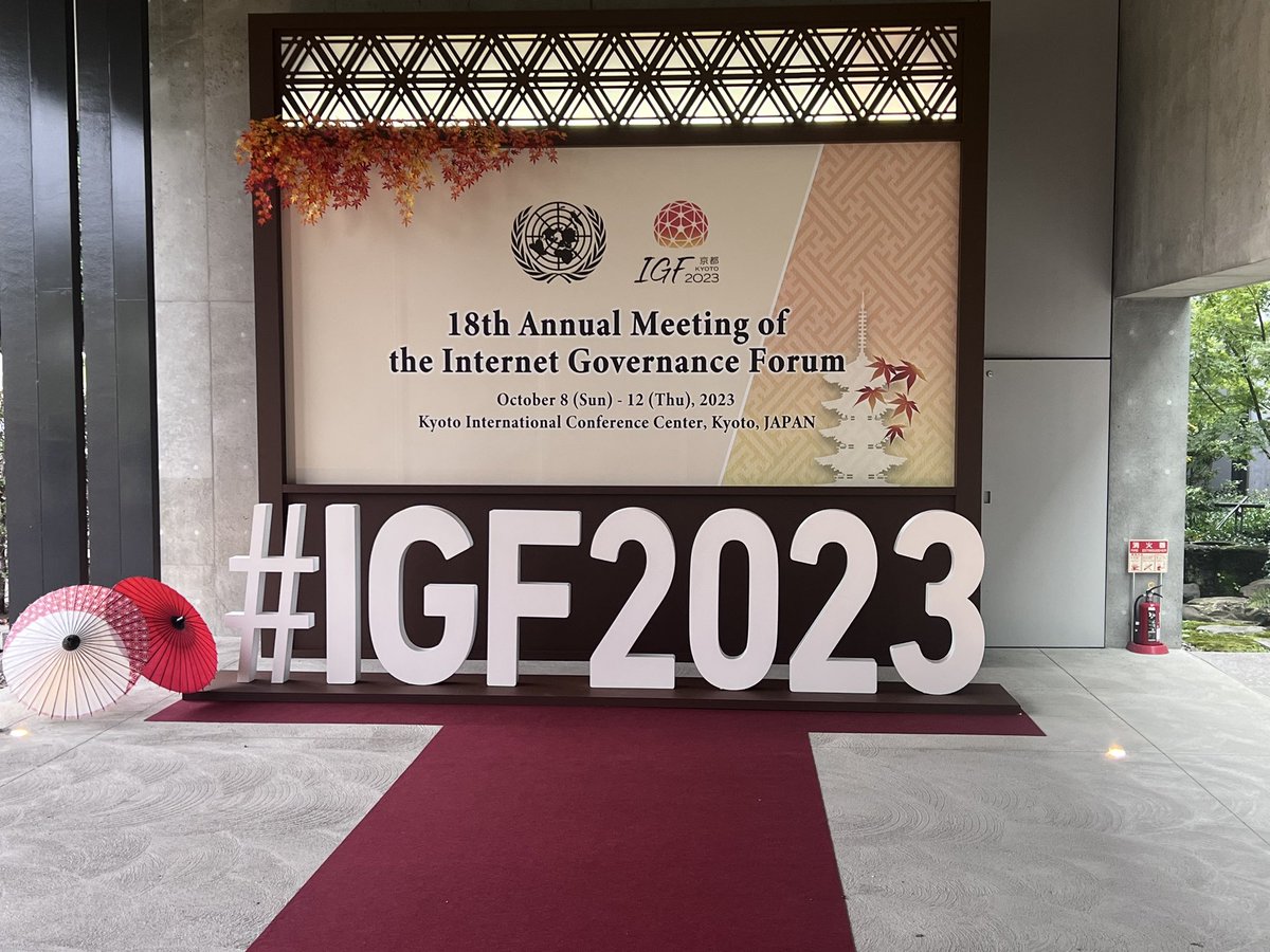 AdedejiOdidiOmo's tweet photo. 18th Annual IGF, Kyoto Japan
Day 1!
Oct 8, 2023 https://t.co/R2QqLQsoK4