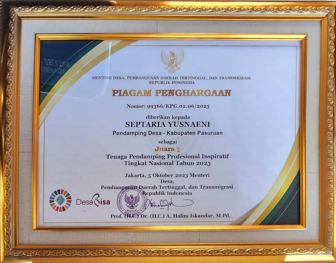 taufiksiberuang's tweet photo. Selamat dan Sukses..
Septaria Yusnaeni
 
telah berhasil meraih juara 1 Nasional kategori TPP Inspiratif 

#SeptariaYusnaeniKeren
#Juara1TPPInspiratif

@halimiskandarnu
@taufikmadjid71
@yusradaridesa 
@Kemendespdtt
@tppkemendes
@Septaria_Yus
@WillyamBrams
@Arie_Asharie https://t.co/SexylkXMh8